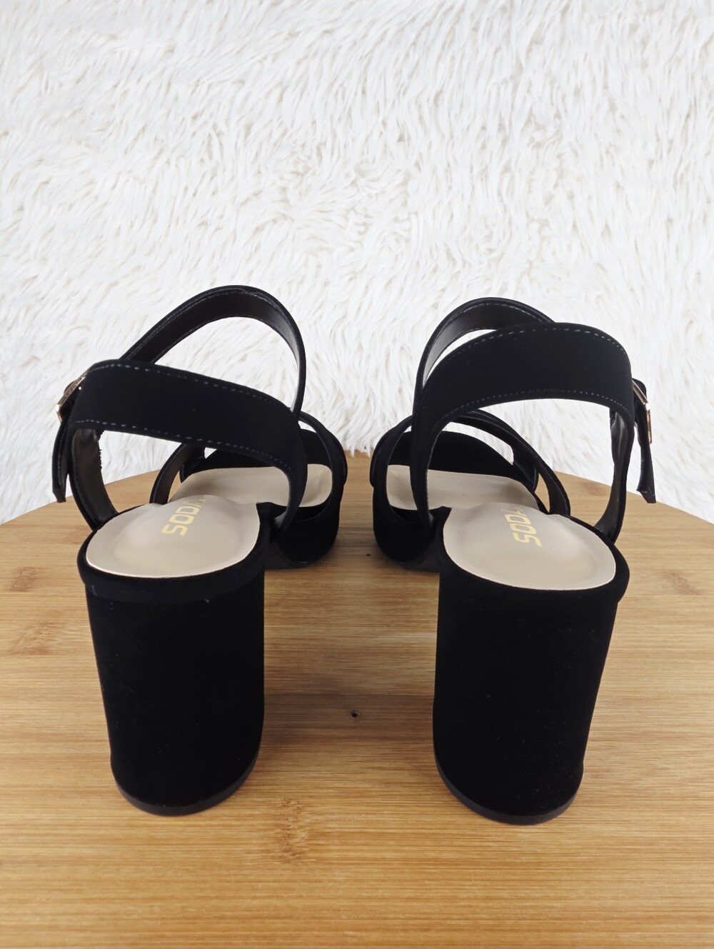 WOMEN'S CHUNKY BLOCK HEEL (MANNER-S BLACK SUEDE) - Picture 9 of 10